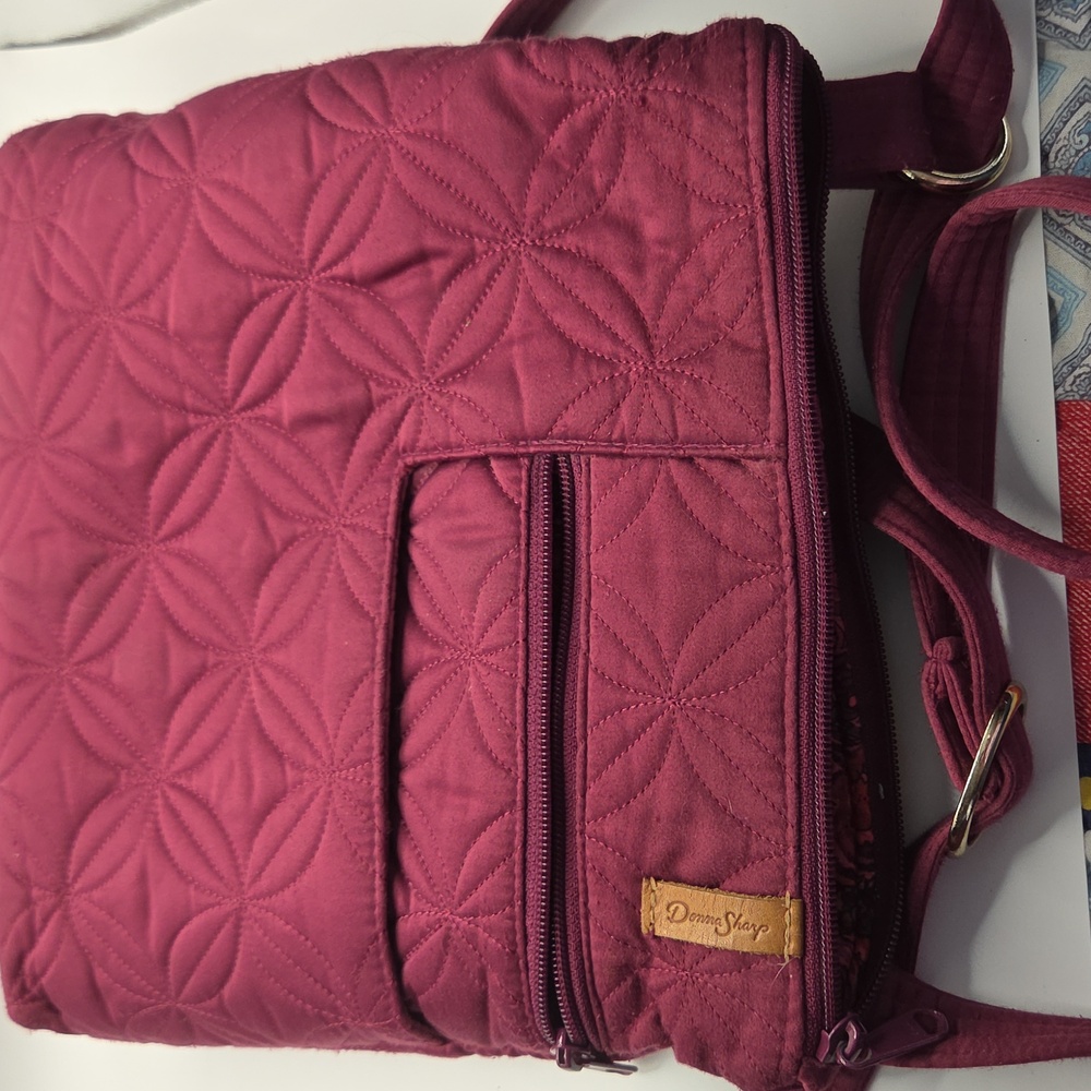 Donna Sharp Kentucky Original Quilted Burgundy Crossbody Bag
